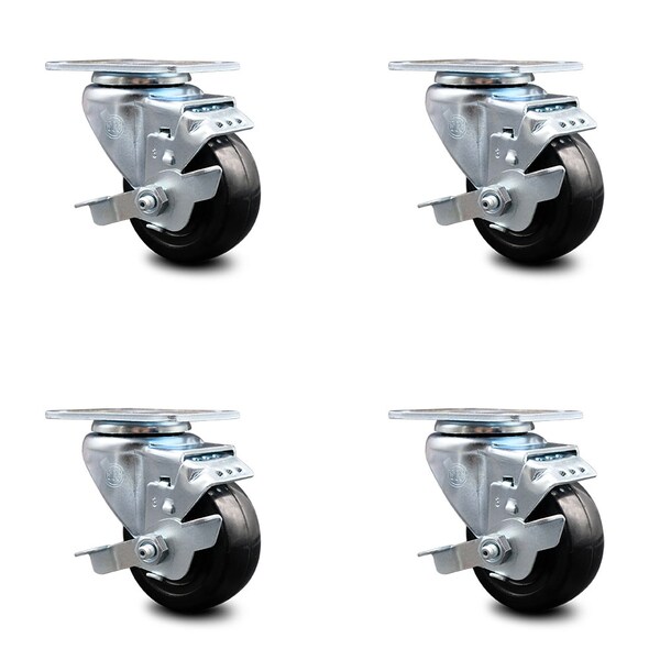 Avantco 17811532 Caster Locking Set - PT UC WT UBB UDD Series -
